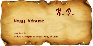 Nagy Vénusz névjegykártya